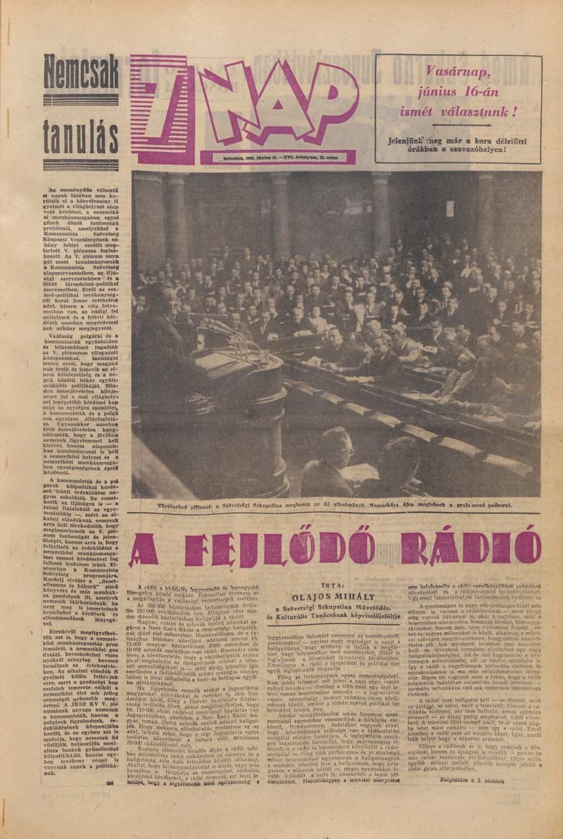 7 Nap, 18. évf. 1963. június 14. 23. sz. 1–20. oldal