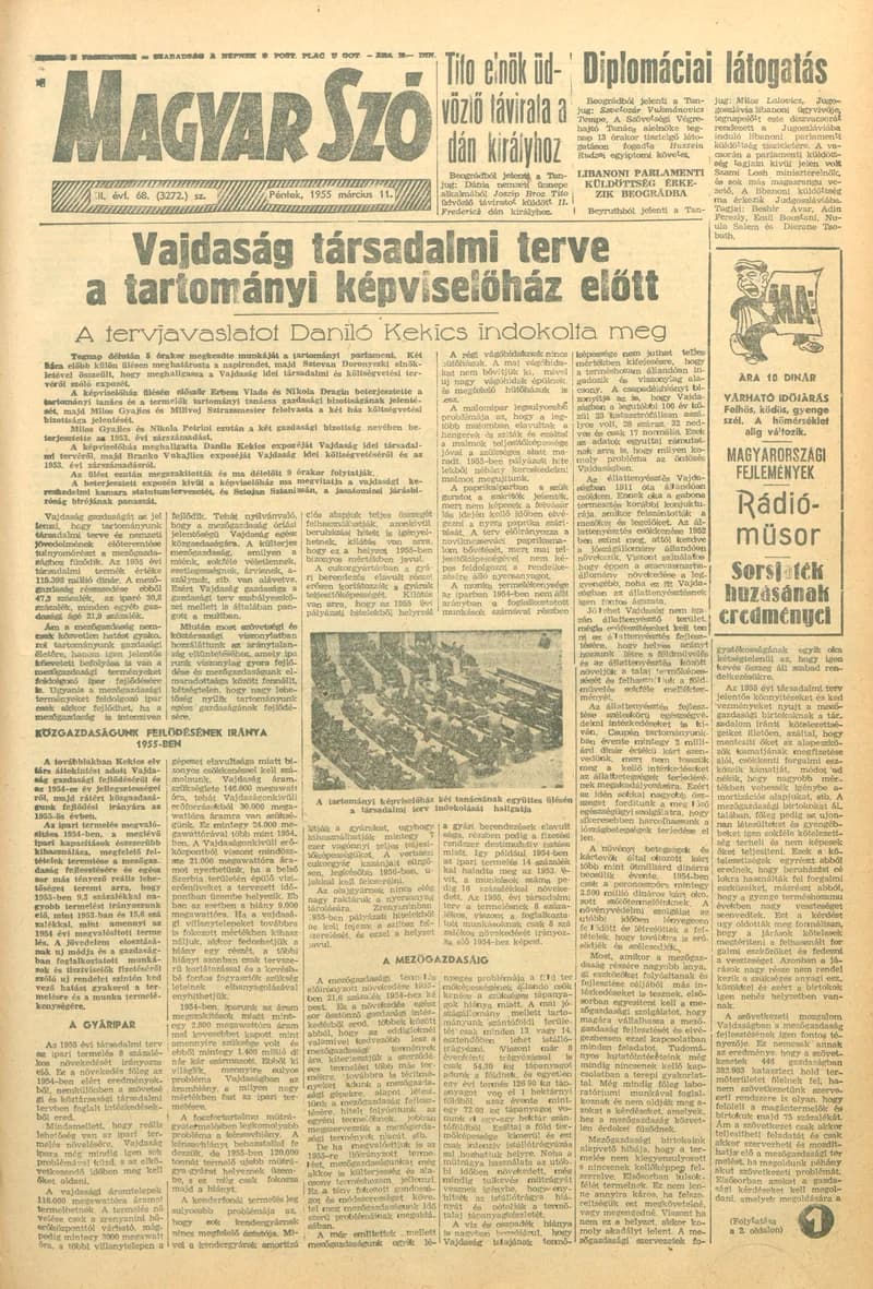 Magyar Szó, 12. évf. 1955. március 11. 68. sz. 1–10. oldal