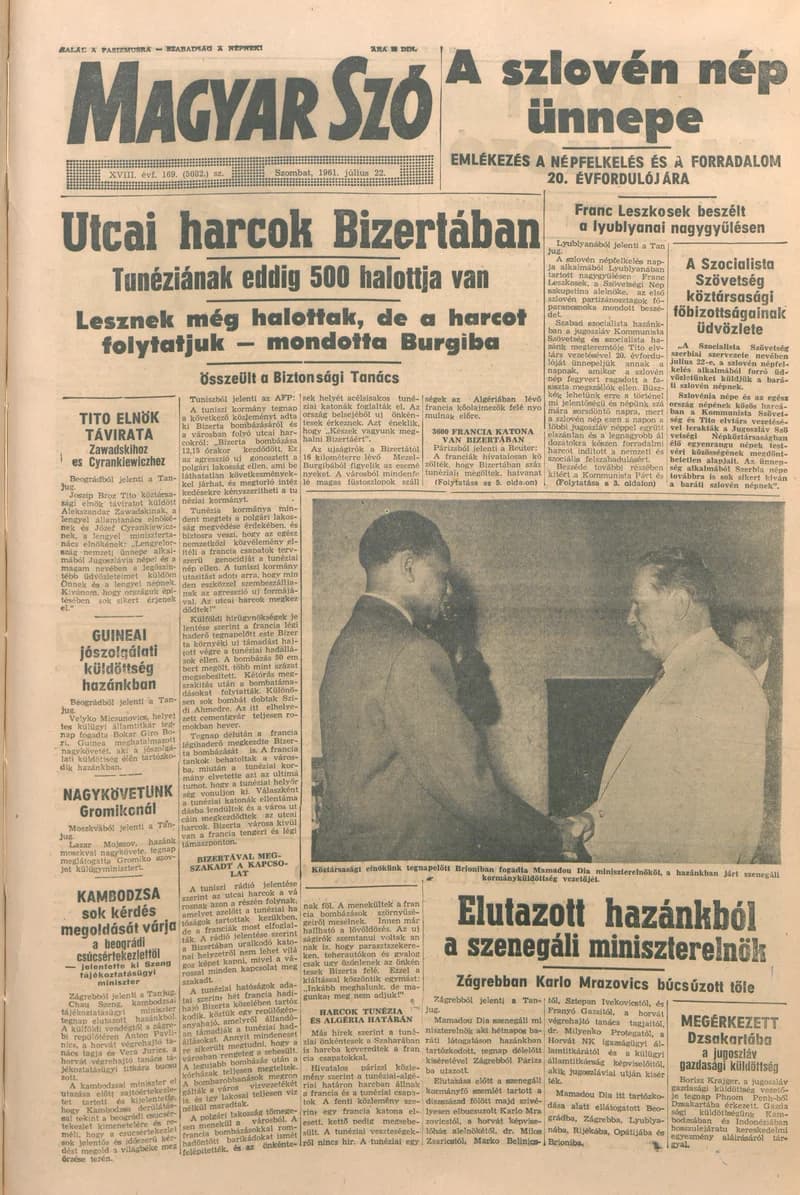 Magyar Szó, 18. évf. 1961. július 22. 169. sz. 1–12. oldal