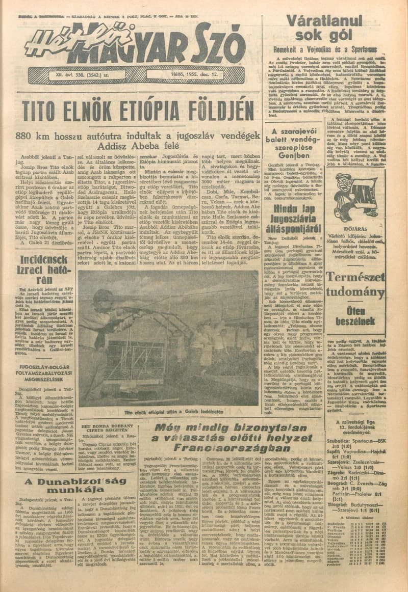 Magyar Szó, 12. évf. 1955. december 12. 338. sz. 1–6. oldal