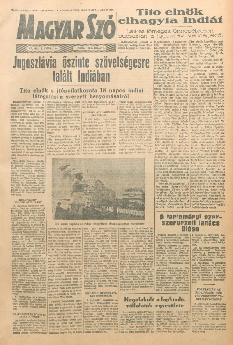 Magyar Szó, 12. évf. 1955. január 4. 2. sz. 1–8. oldal