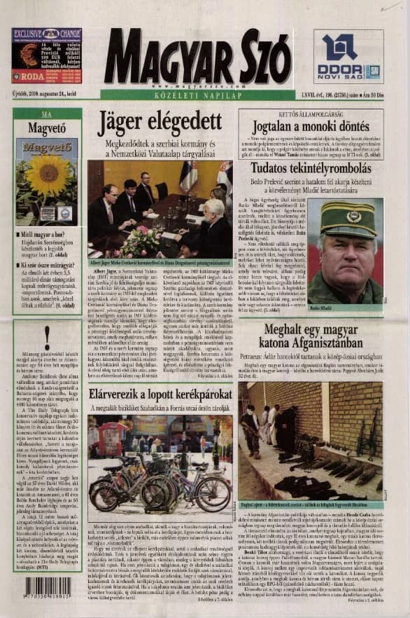 Magyar Szó, 67. évf. 2010. augusztus 24. 196. sz. 1–20. oldal