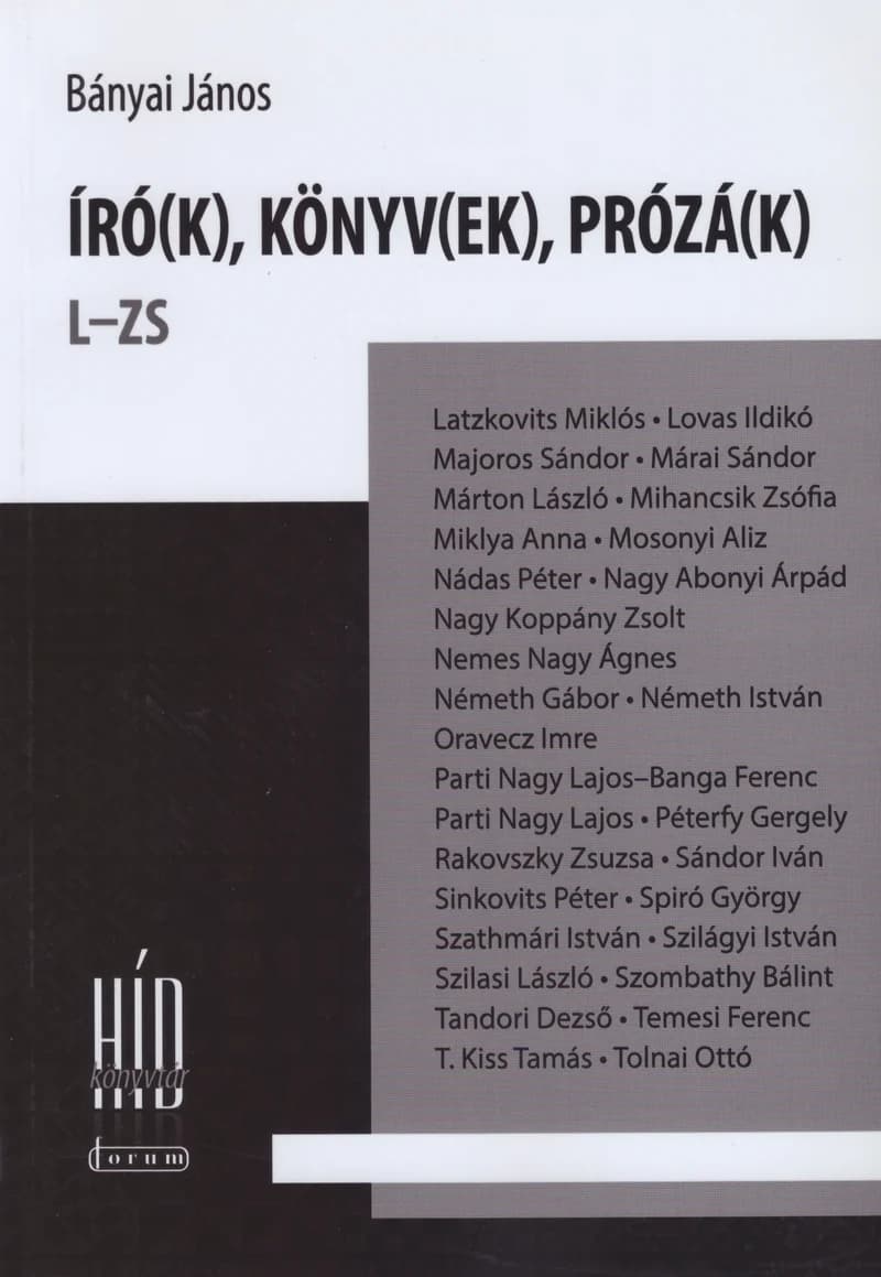 Író(k), könyv(ek), prózá(k)