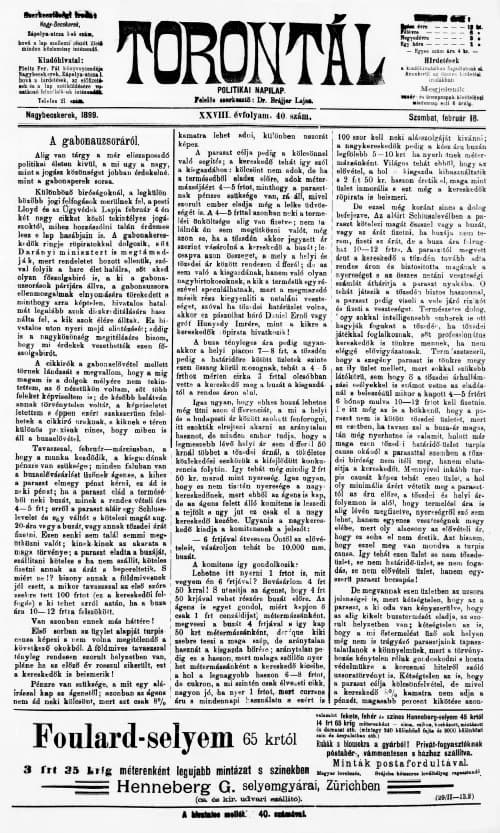 Torontál, 28. évf. 1899. február 18. 40. sz.