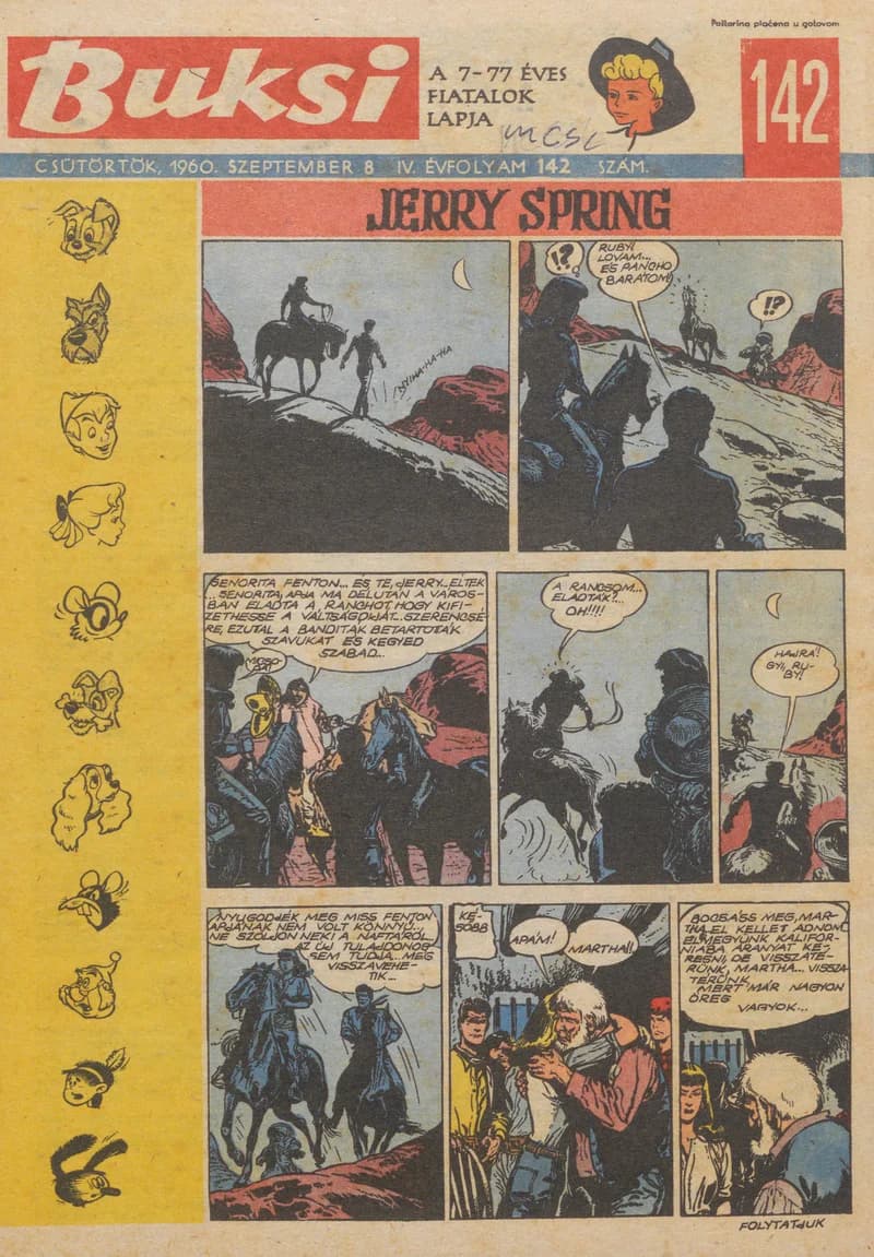 Buksi, 4. évf. 1960. szeptember 8. 142. sz.