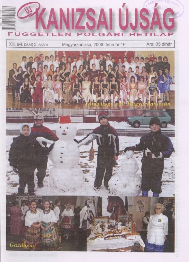 Új Kanizsai Újság, 13. évf. 2006. február 16. 3. sz.