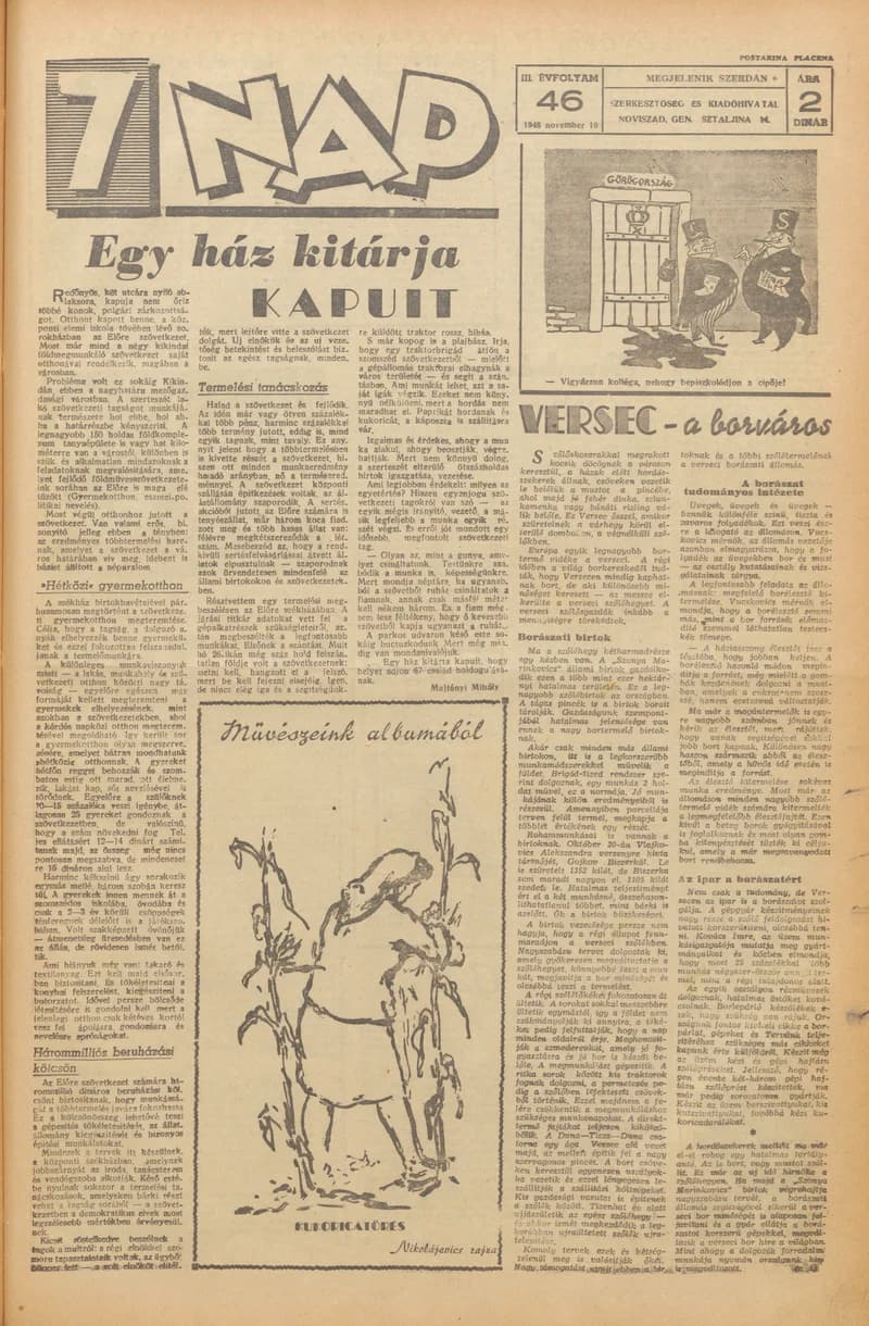 7 Nap, 3. évf. 1948. november 10. 46. sz. 1–4. oldal