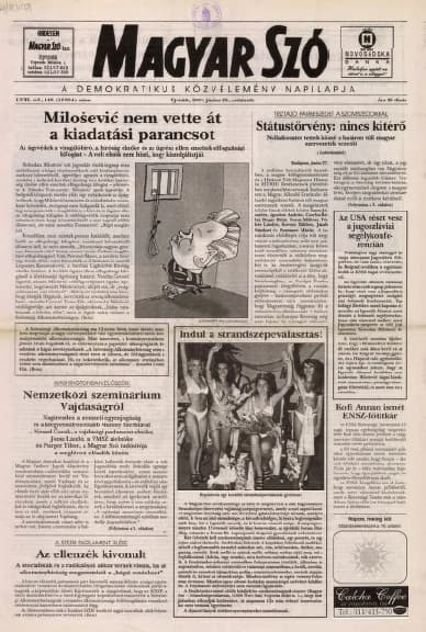 Magyar Szó, 58. évf. 2001. június 28. 148. sz. 1–16. oldal