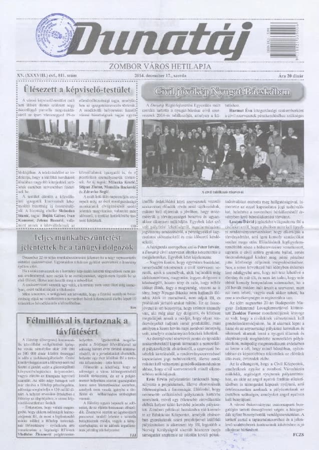 Dunatáj, 16. évf. 2014. december 17. 811. sz.