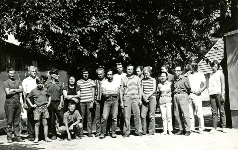 Benes József a régészeti ásatáson