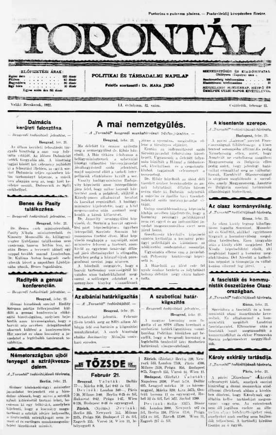 Torontál, 51. évf. 1922. február 23. 42. sz.