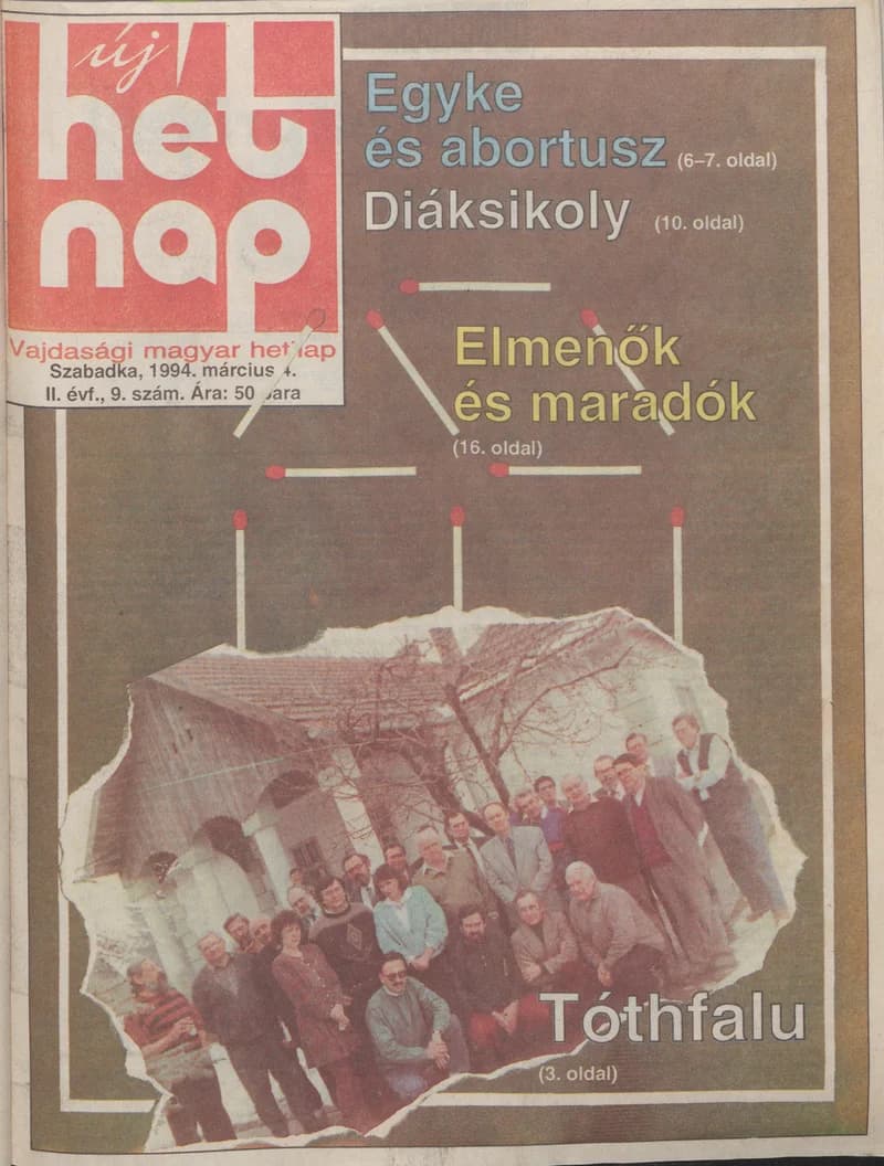 Új Hét Nap, 2. évf. 1994. március 4. 9. sz.