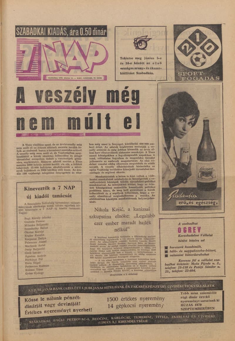 7 Nap, 25. évf. 1970. június 12. 25. sz. 1–16. oldal