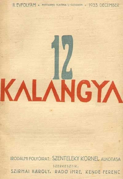 Kalangya, 2. évf. 1933. december. 12. sz. 733–808. oldal