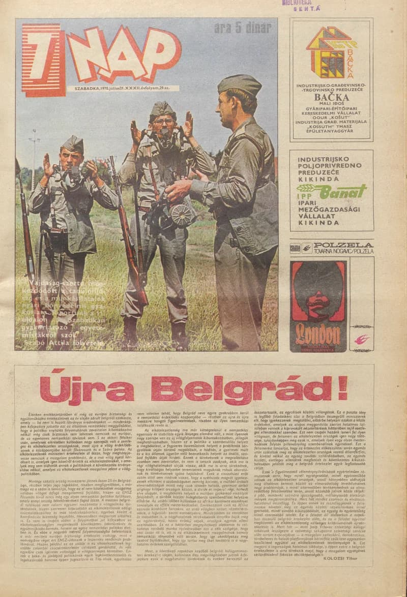 7 Nap, 33. évf. 1978. július 21. 29. sz. 1–20. oldal