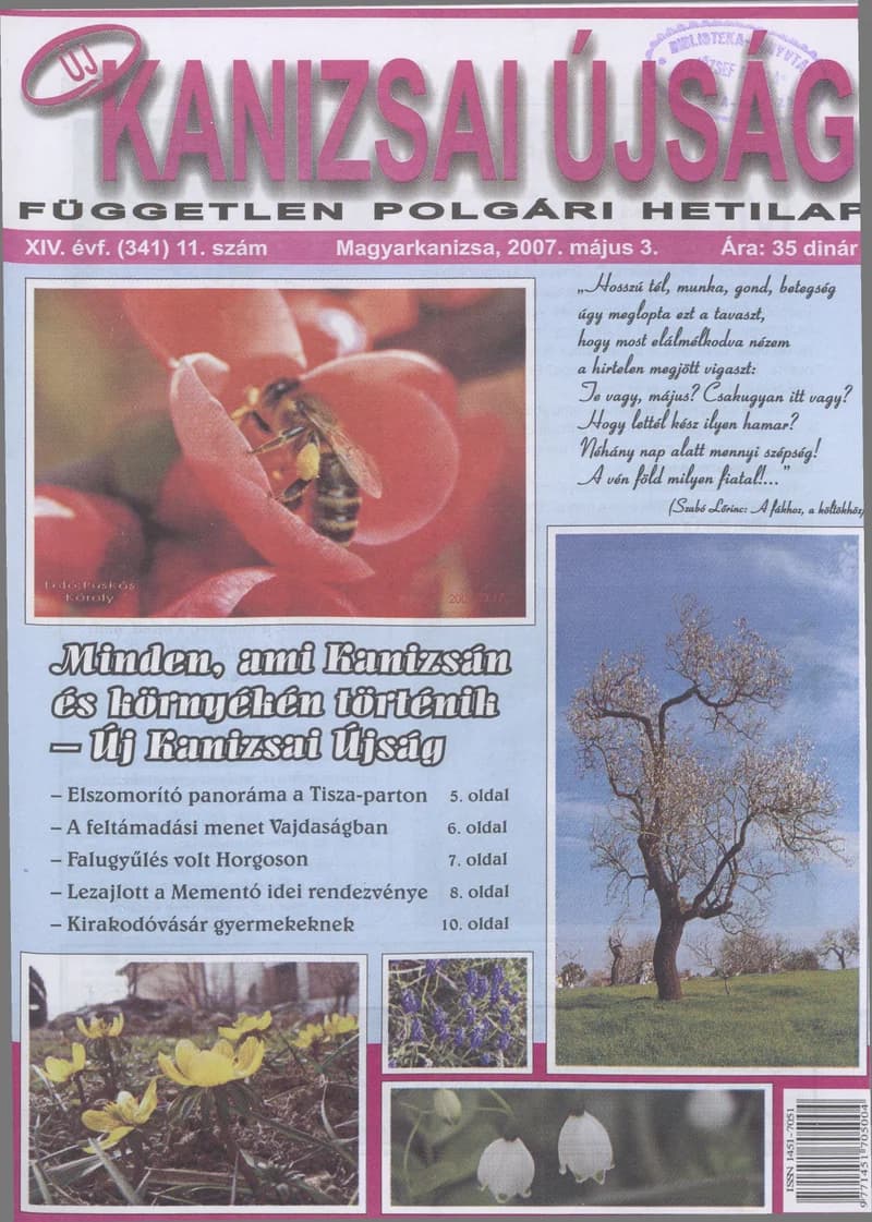 Új Kanizsai Újság, 14. évf. 2007. május 3. 11. sz.