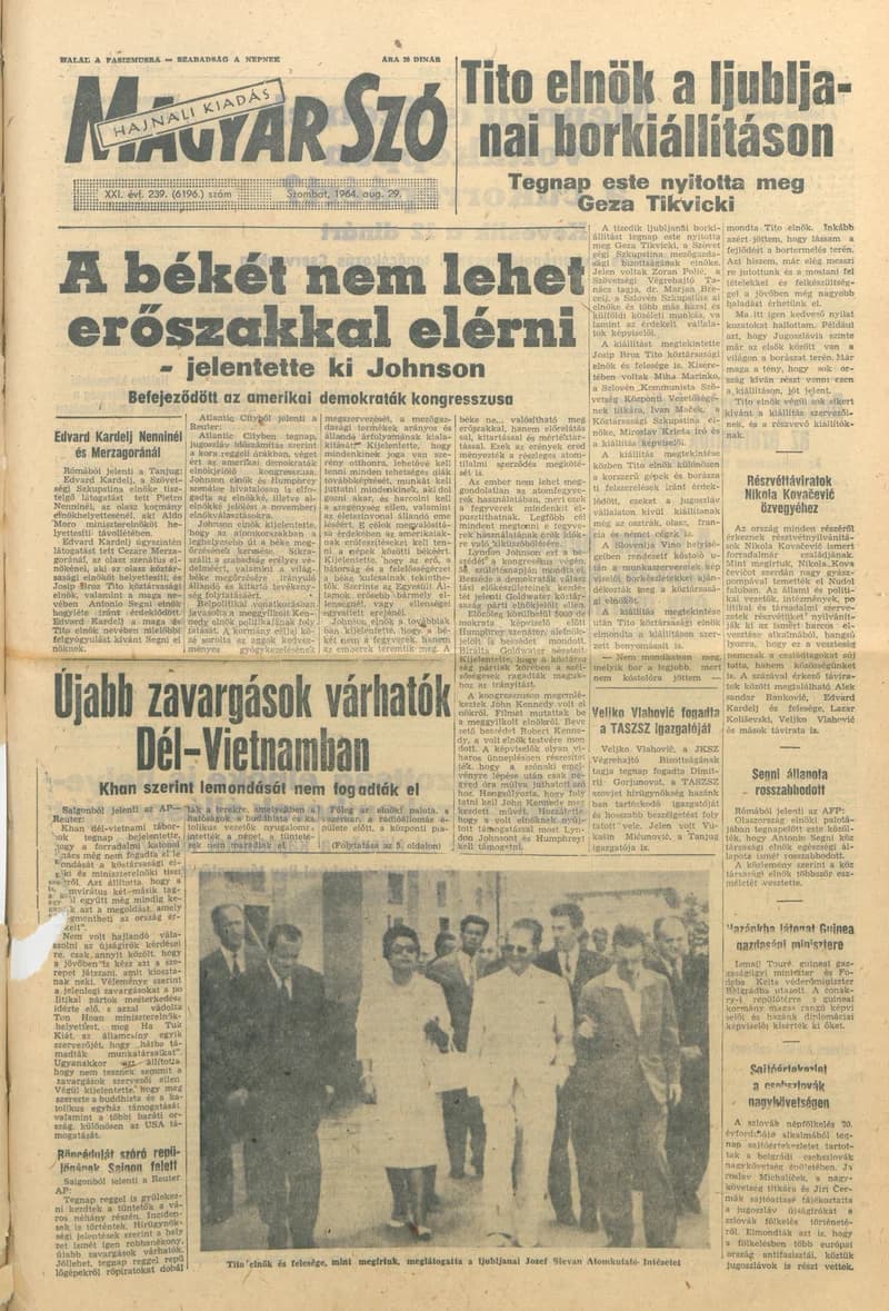 Magyar Szó, 21. évf. 1964. augusztus 29. 239. sz. 1–10. oldal