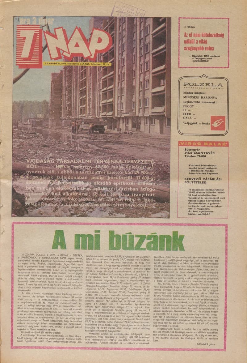 7 Nap, 31. évf. 1976. augusztus 6. 31. sz. 1–24. oldal