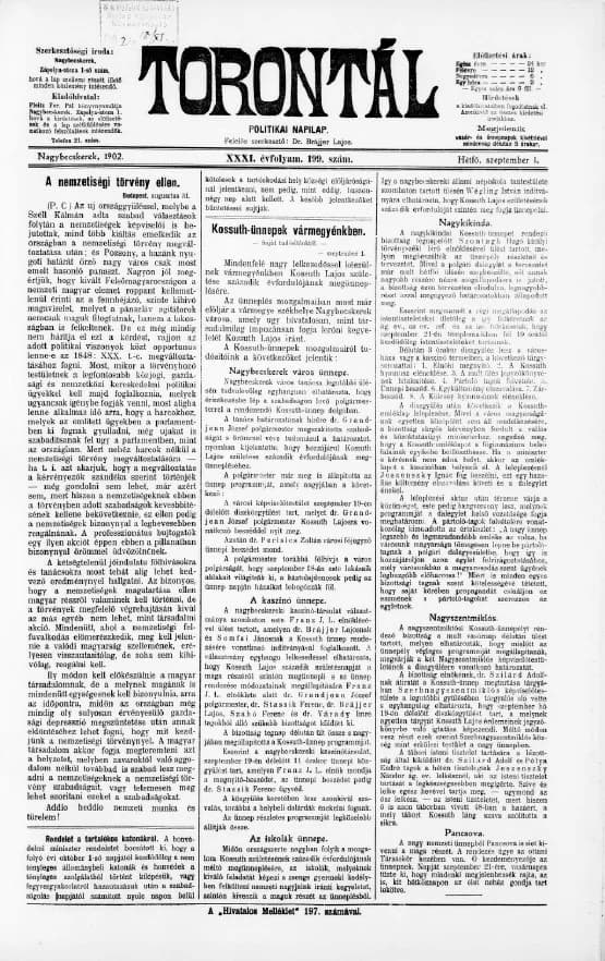 Torontál, 31. évf. 1902. szeptember 1. 199. sz.