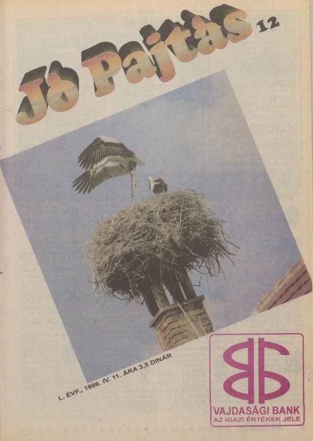 Jó Pajtás, 50. évf. 1996. április 11. 12. sz.