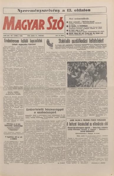 Magyar Szó, 43. évf. 1986. április 13. 101. sz. 1–32. oldal