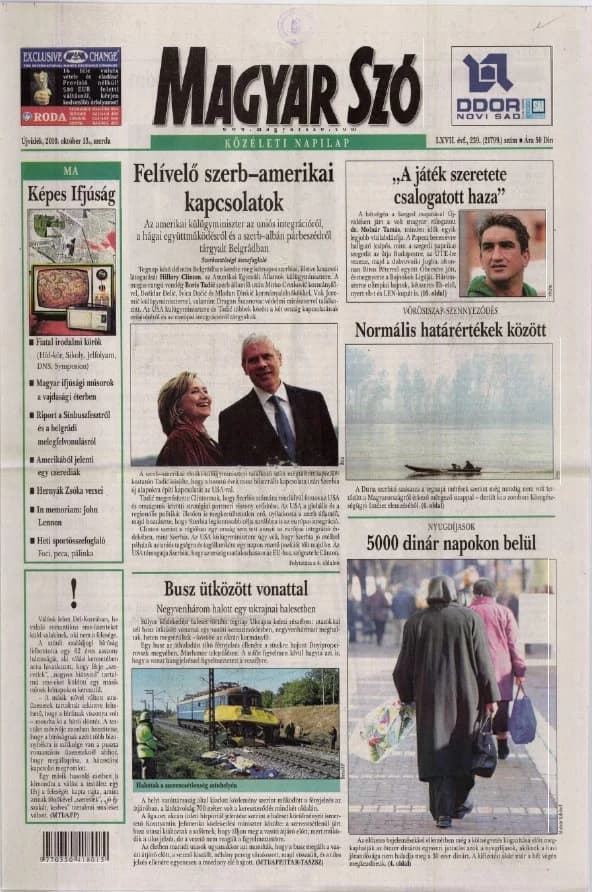 Magyar Szó, 67. évf. 2010. október 13. 239. sz. 1–20. oldal