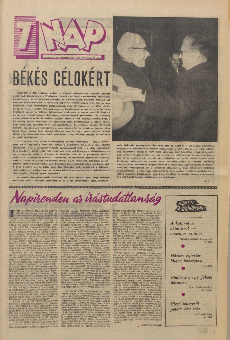 7 Nap, 20. évf. 1965. november 19. 46. sz. 1–20. oldal