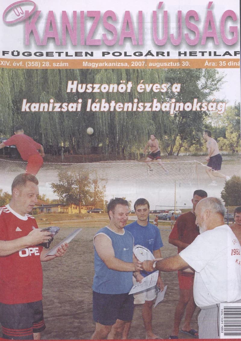 Új Kanizsai Újság, 14. évf. 2007. augusztus 30. 28. sz.