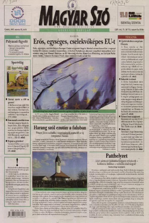 Magyar Szó, 64. évf. 2007. március 26. 71. sz. 1–12. oldal