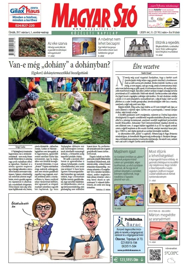 Magyar Szó, 74. évf. 2017. március 4. – 5. 51. sz. 1–32. oldal