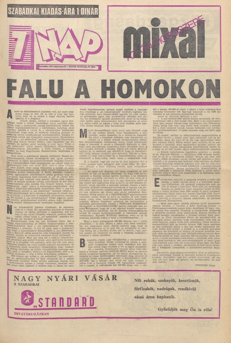 7 Nap, 28. évf. 1973. augusztus 24. 34. sz. 1–28. oldal