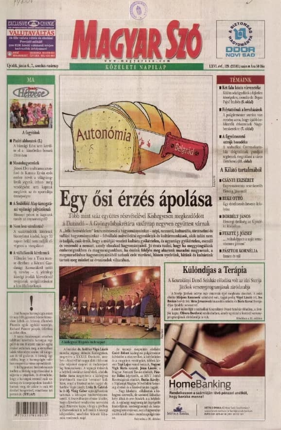 Magyar Szó, 66. évf. 2009. június 6. – 7. 129. sz. 1–48. oldal