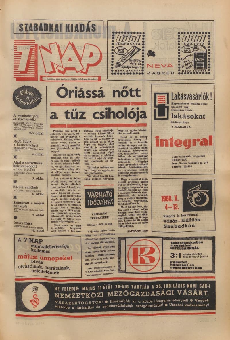 7 Nap, 23. évf. 1968. április 30. 19. sz. 1–24. oldal