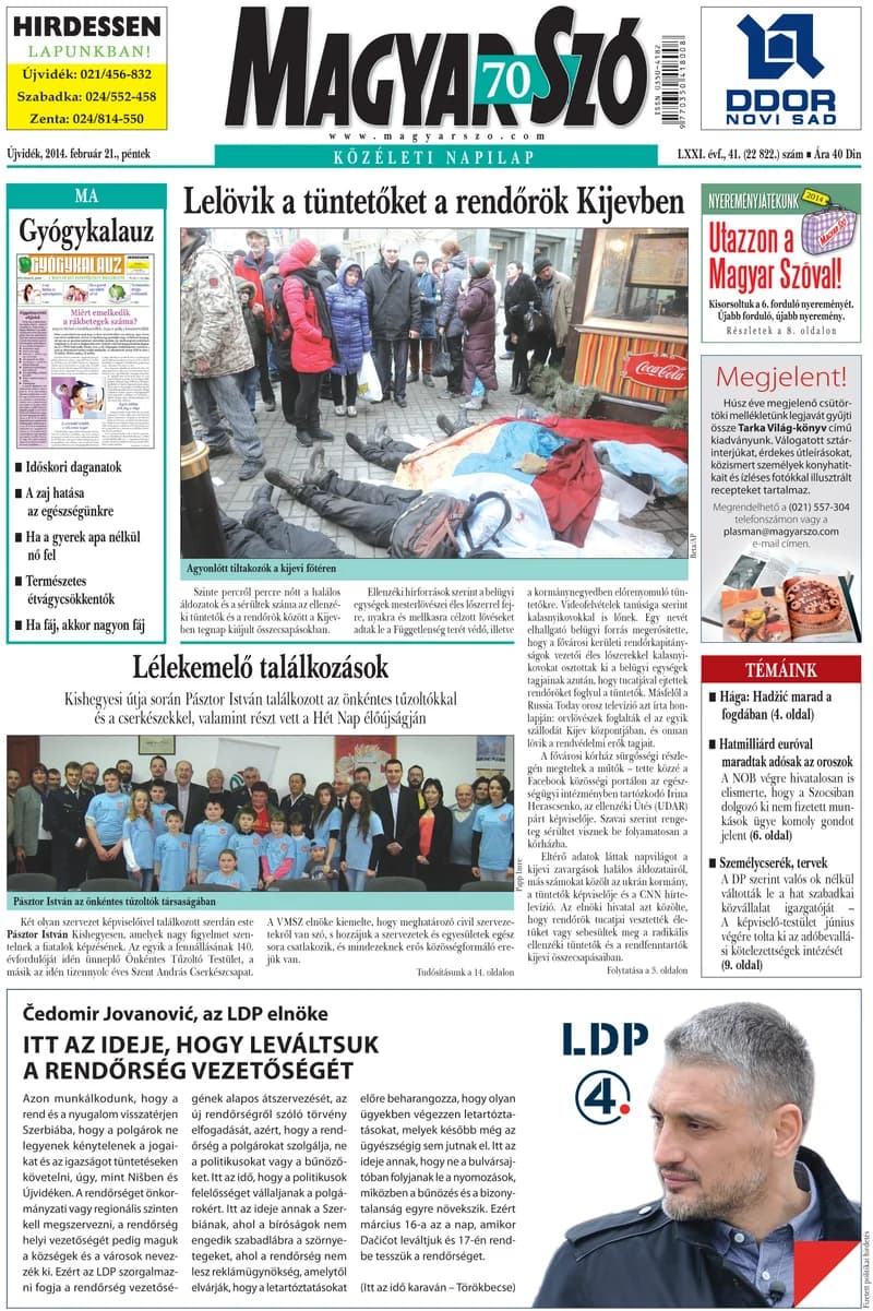 Magyar Szó, 71. évf. 2014. február 21. 41. sz. 1–16. oldal