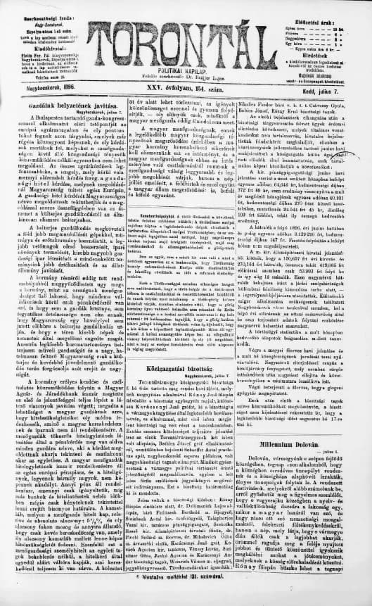 Torontál, 25. évf. 1896. július 7. 154. sz.