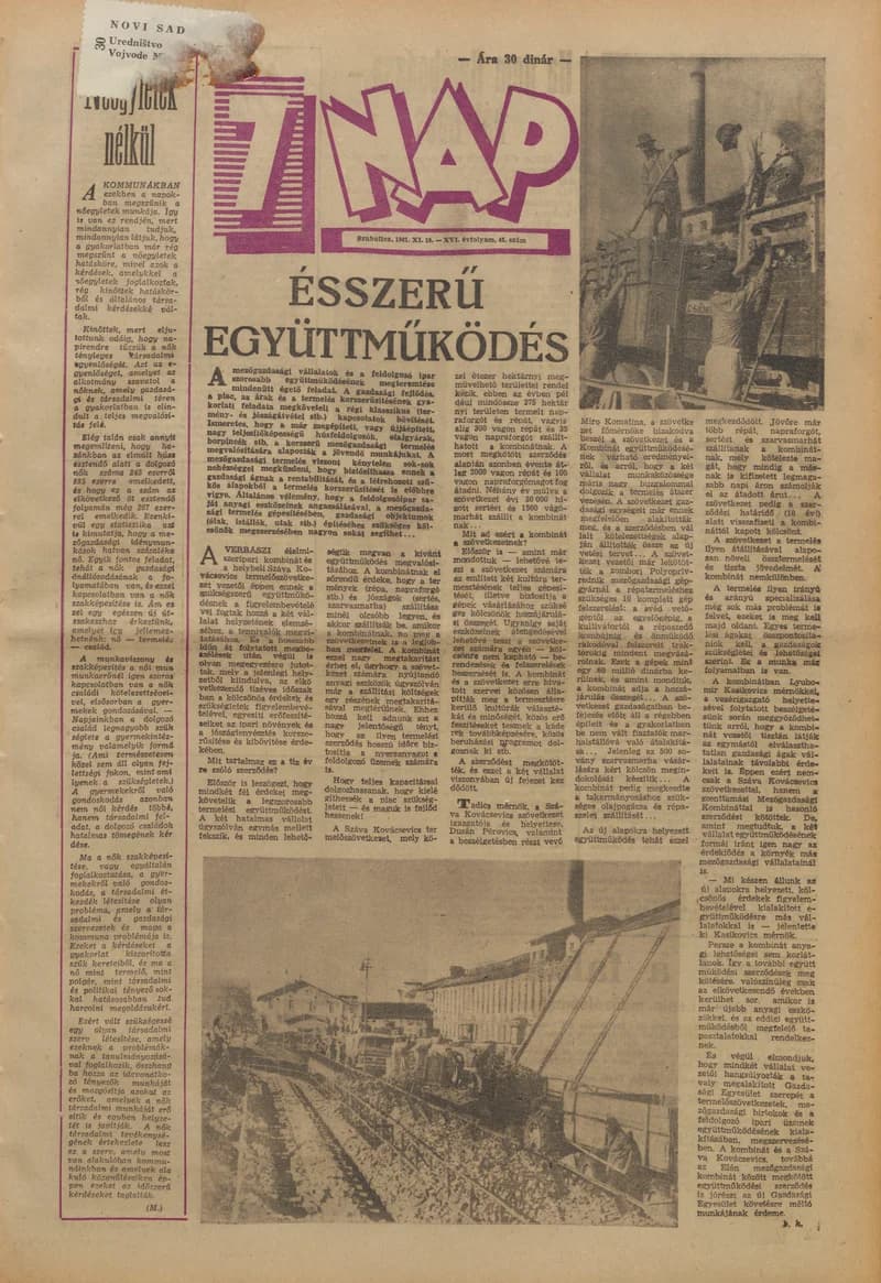 7 Nap, 16. évf. 1961. november 10. 45. sz. 1–20. oldal