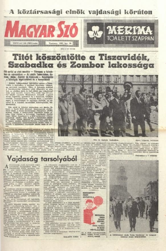 Magyar Szó, 26. évf. 1969. április 20. 108. sz. 1–36. oldal