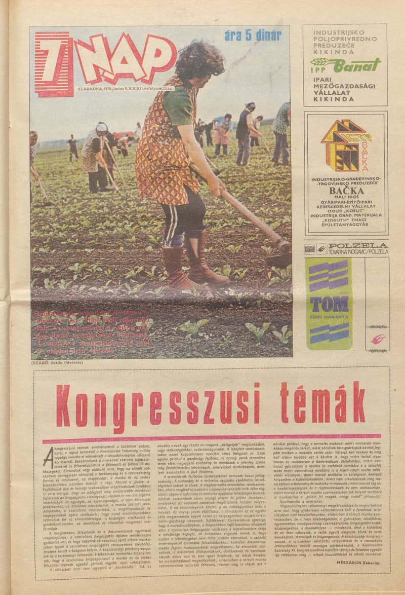 7 Nap, 33. évf. 1978. június 9. 23. sz. 1–24. oldal