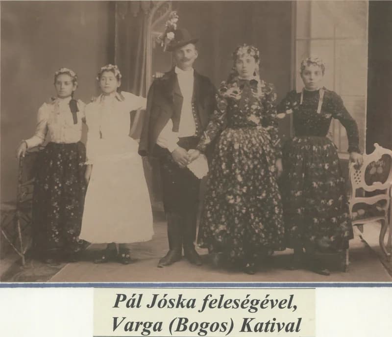 Pál Jóska feleségével, Varga (Bogos) Katival