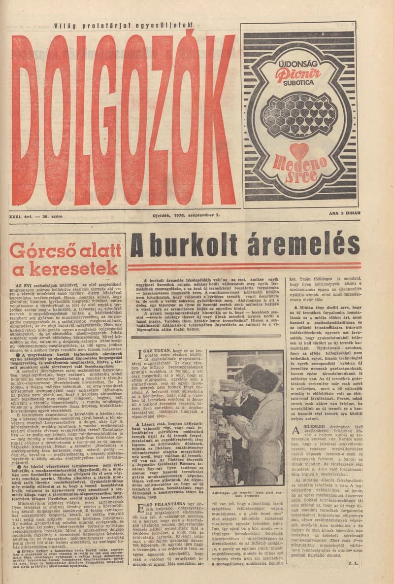 Dolgozók, 32. évf. 1978. szeptember 7. 36. sz.