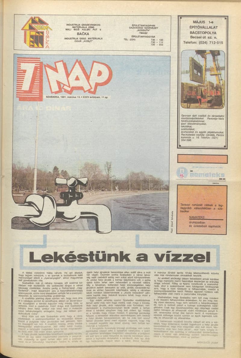 7 Nap, 36. évf. 1981. március 13. 11. sz. 1–16. oldal