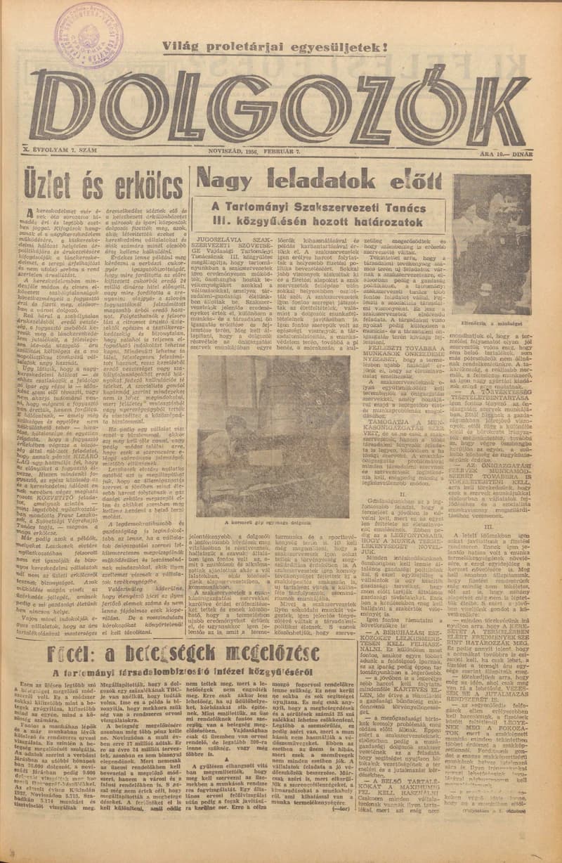 Dolgozók, 10. évf. 1956. február 7. 7. sz.