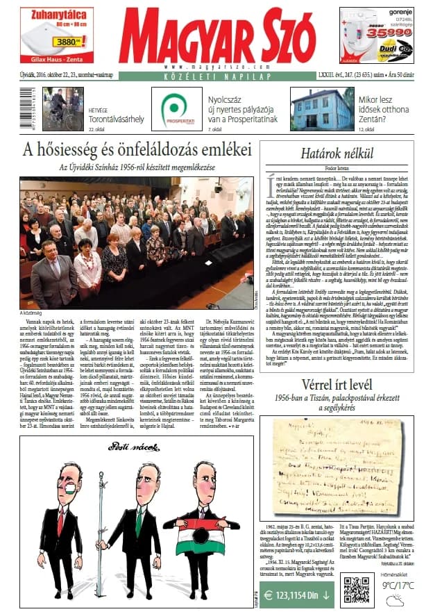 Magyar Szó, 73. évf. 2016. október 22. – 23. 247. sz. 1–42. oldal