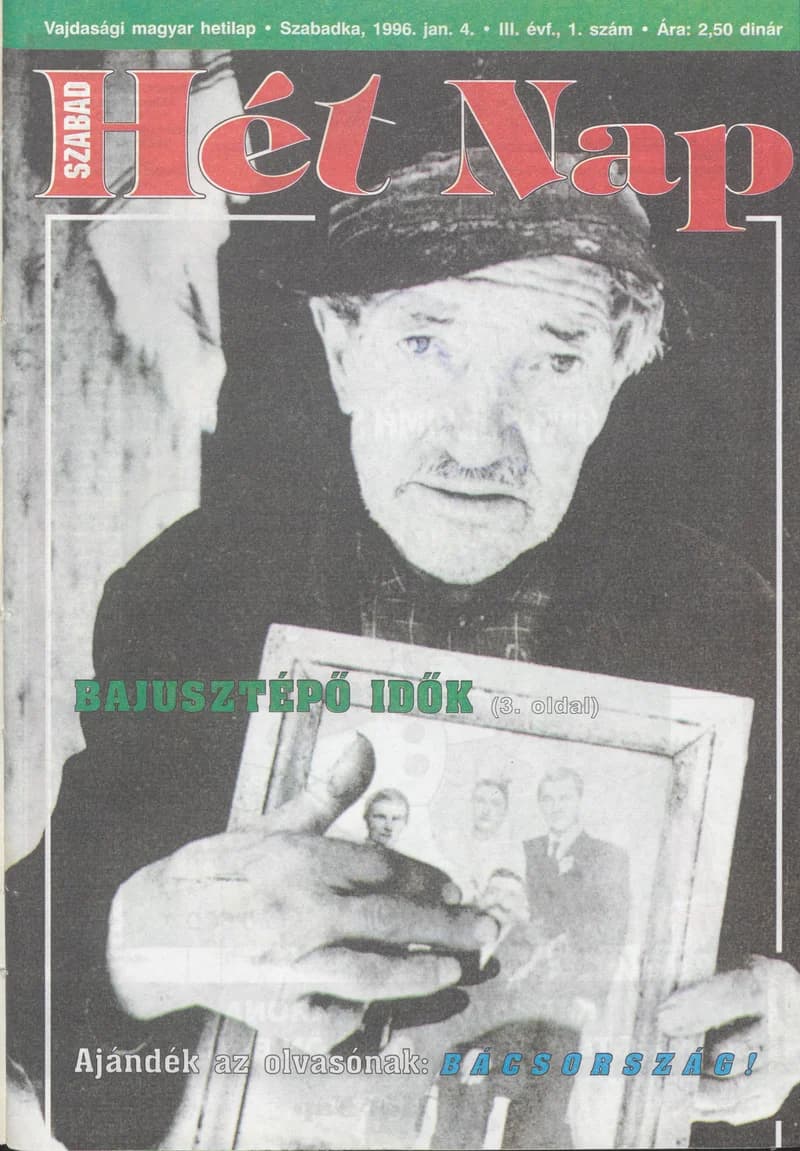 Szabad Hét Nap, 3. évf. 1996. január 4. 1. sz.