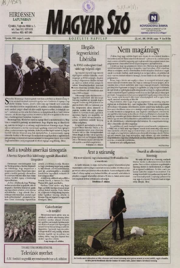 Magyar Szó, 60. évf. 2003. május 7. 106. sz. 1–16. oldal