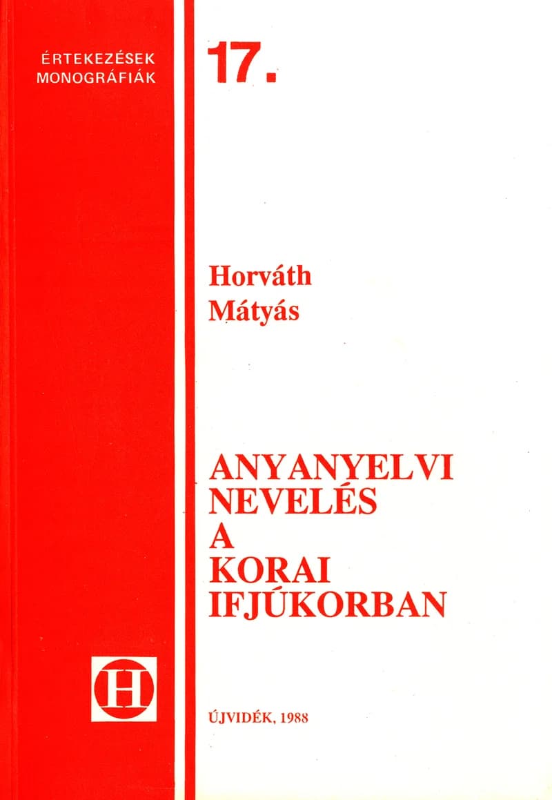 Anyanyelvi nevelés a korai ifjúkorban