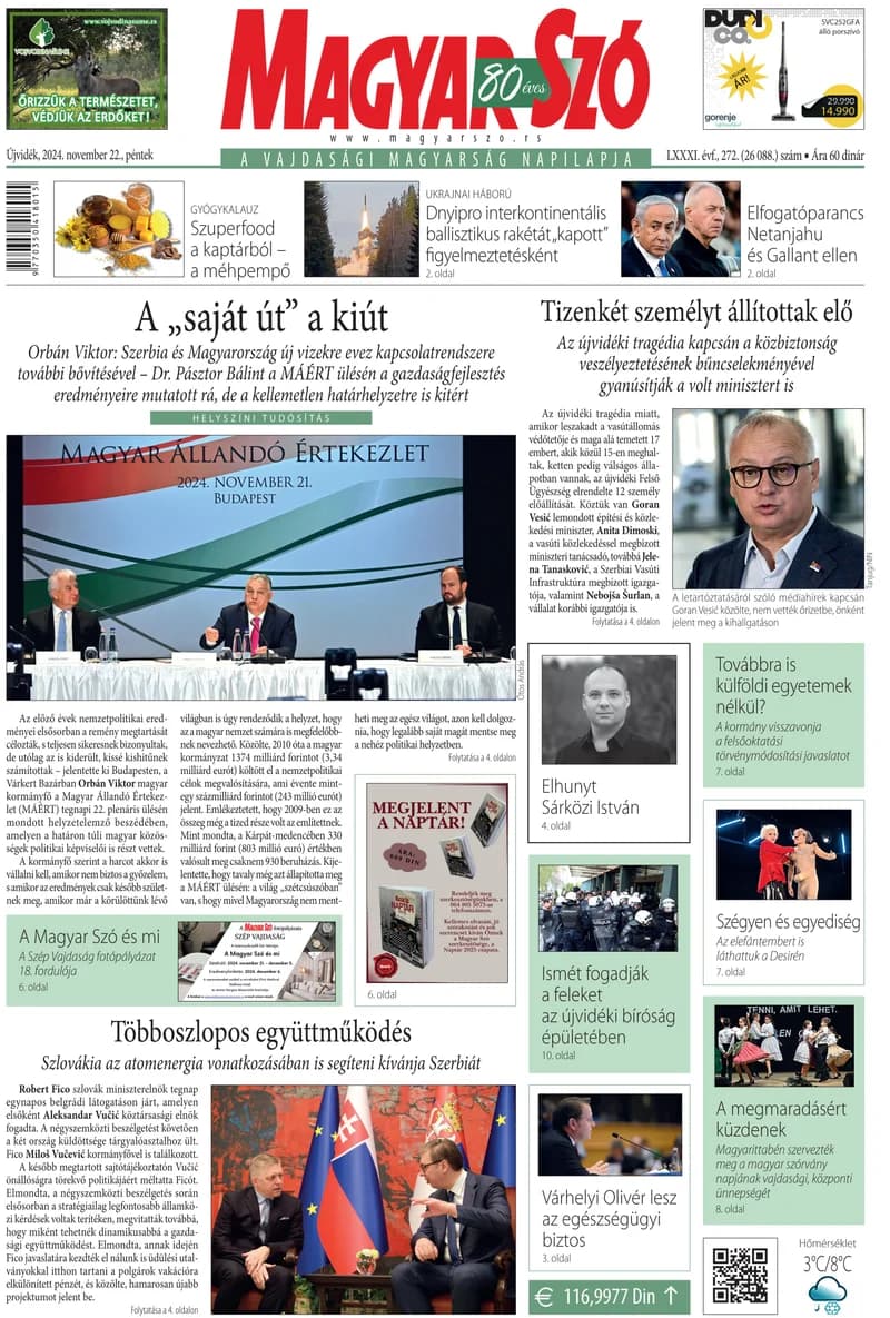 Magyar Szó, 81. évf. 2024. november 22. 272. sz. 1–16. oldal