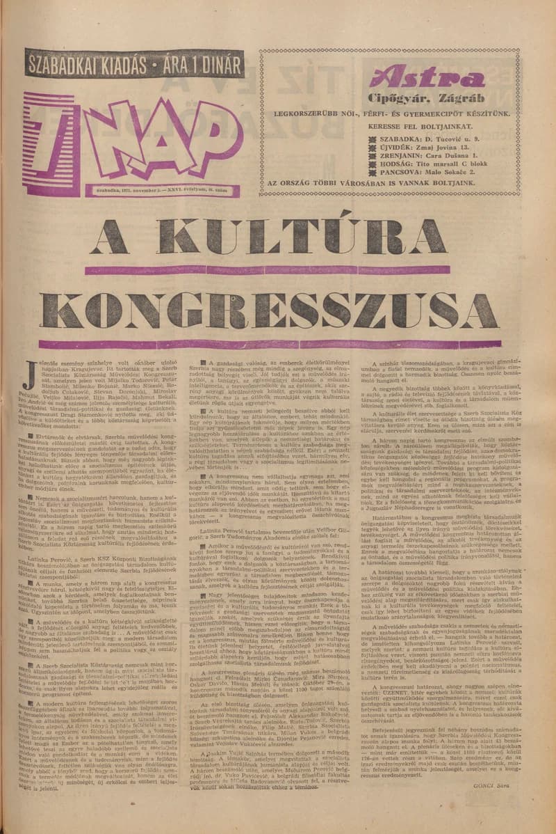 7 Nap, 26. évf. 1971. november 5. 46. sz. 1–28. oldal