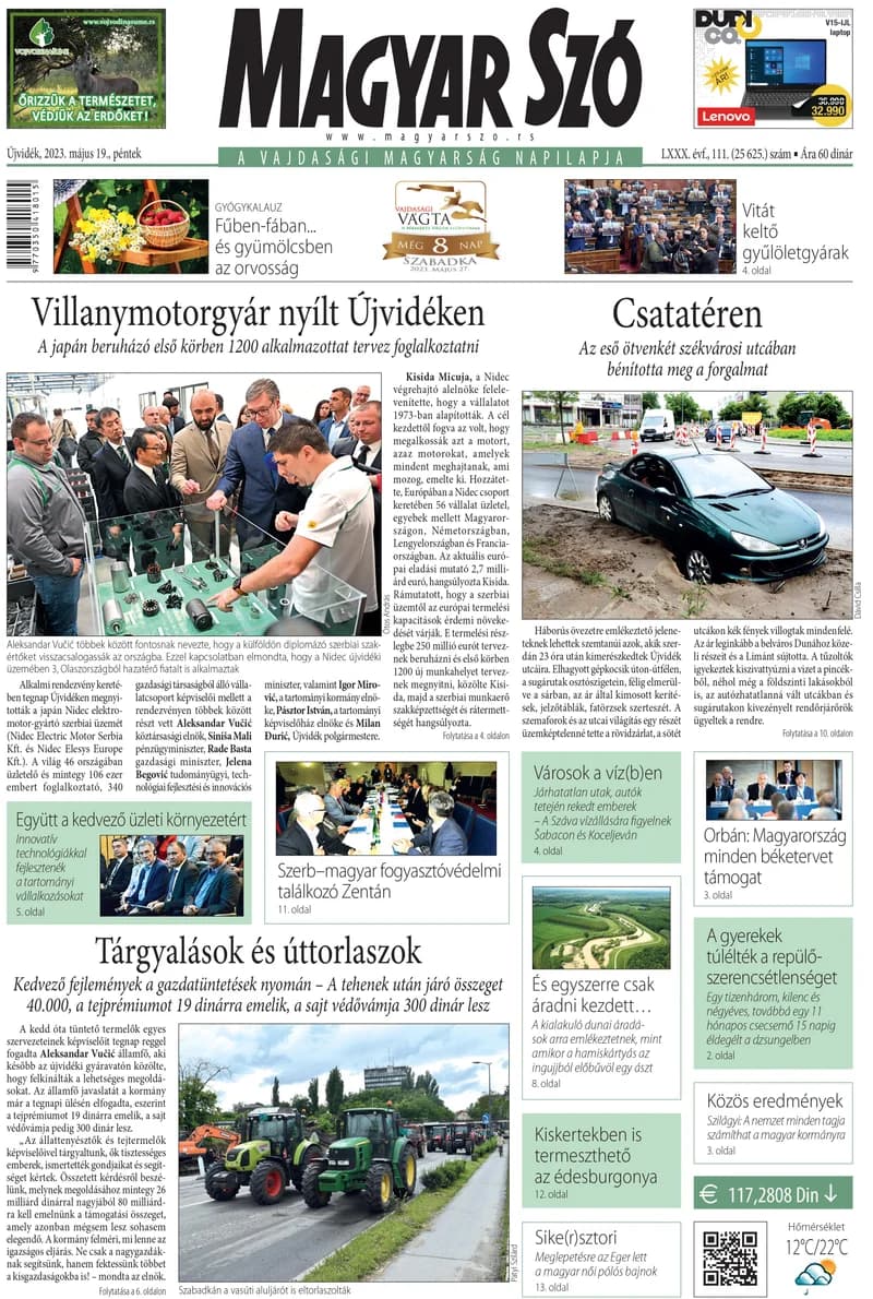 Magyar Szó, 80. évf. 2023. május 19. 111. sz. 1–16. oldal