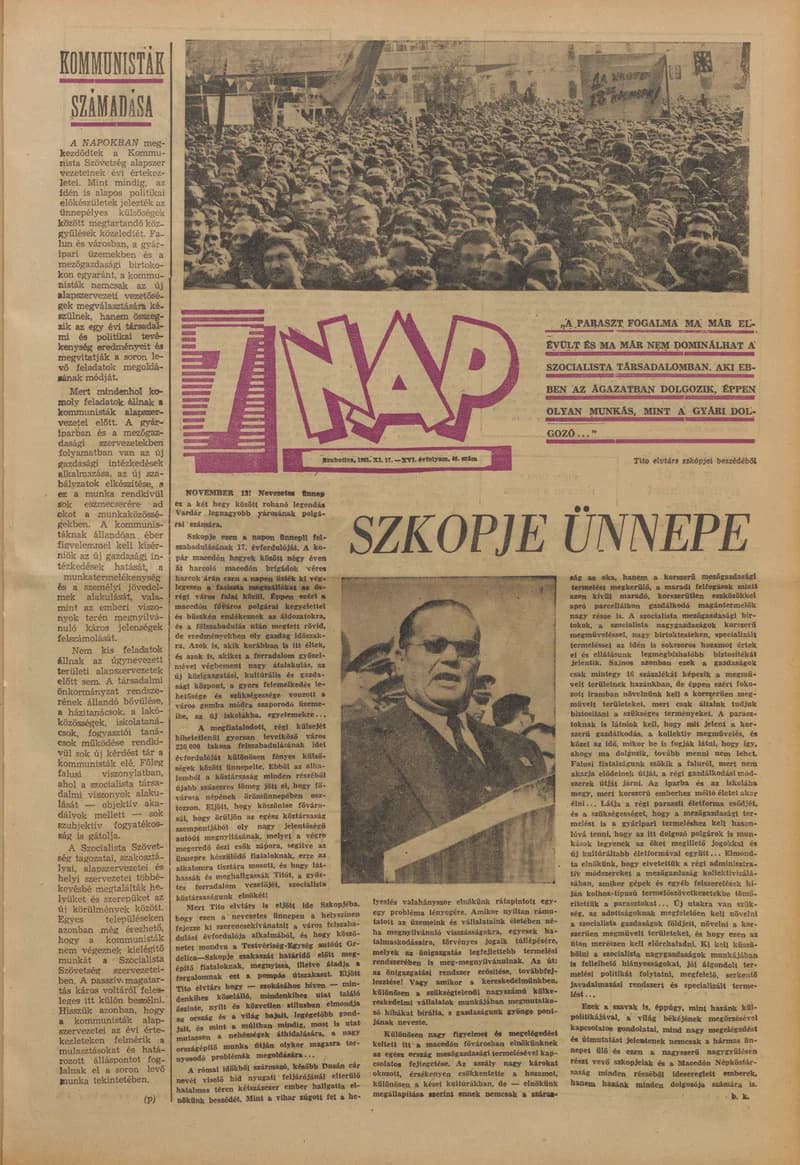 7 Nap, 16. évf. 1961. november 17. 46. sz. 1–20. oldal